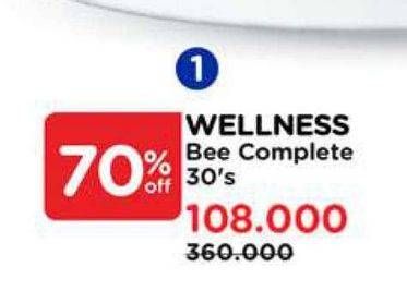 Promo Harga Wellness Bee Complete 30 pcs - Watsons