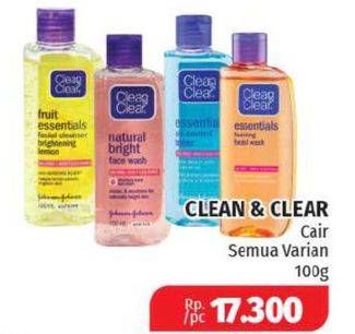 Promo Harga CLEAN & CLEAR Facial Wash All Variants 100 ml - Lotte Grosir
