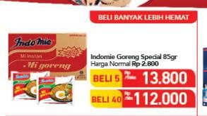 Promo Harga INDOMIE Mi Goreng Spesial per 40 pcs 85 gr - Carrefour