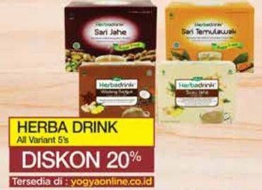 Promo Harga Herba Drink Minuman Herbal All Variants 5 pcs - Yogya