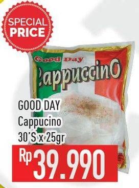 Promo Harga Good Day Cappuccino per 30 sachet 25 gr - Hypermart