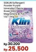 Promo Harga So Klin Softergent Purple Lavender, Rossy Pink 1800 gr - Indomaret