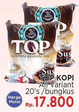 Promo Harga Top Coffee Kopi All Variants 20 sachet - LotteMart