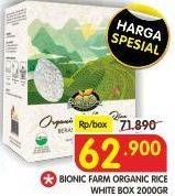 Promo Harga Bionic Farm Organic White Rice 2000 gr - Superindo