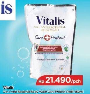 Promo Harga VITALIS Body Wash Care Protect 450 ml - TIP TOP