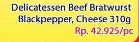 Promo Harga BERNARDI Delicatessen Sausage Blackpepper, Cheese 310 gr - Hari Hari