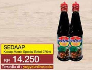 Promo Harga SEDAAP Kecap Manis Kedelai Hitam Special 275 ml - Yogya