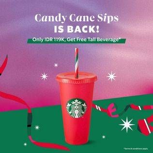 Promo Harga Candy Cane Sips  - Starbucks