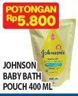 Promo Harga JOHNSONS Baby Bath 400 ml - Hypermart