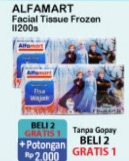 Promo Harga ALFAMART Facial Tissue Frozen 200 pcs - Alfamart