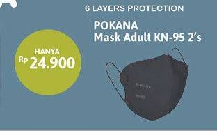 Promo Harga POKANA Face Mask Adult KN-95 2 pcs - Alfamidi