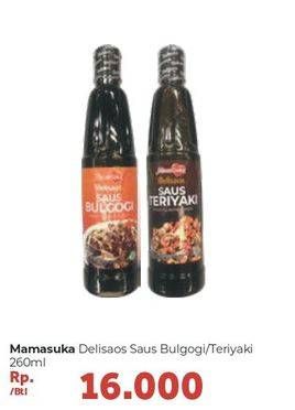 Promo Harga MAMASUKA Delisaos Saus Pasta Bulgogi, Teriyaki 260 ml - Carrefour