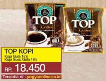 Promo Harga Top Coffee Kopi Susu, Gula per 18 sachet 25 gr - Yogya