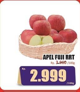 Promo Harga Apel Fuji RRT per 100 gr - Hari Hari