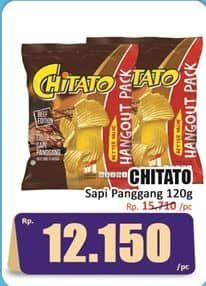 Promo Harga Chitato Snack Potato Chips Sapi Panggang Beef Barbeque 120 gr - Hari Hari