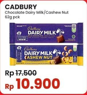 Promo Harga Cadbury Dairy Milk Oreo, Cashew Nut 60 gr - Indomaret