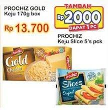 Promo Harga PROCHIZ Gold Cheddar 170 gr - Indomaret
