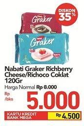 Promo Harga NABATI Graker Graham Crackers Richoco 120 gr - Carrefour
