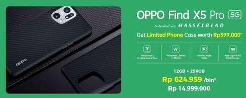 Promo Harga Oppo Find X5 Pro 5G 12 GB + 256 GB  - Erafone