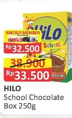 Promo Harga HILO School Susu Bubuk Chocolate 250 gr - Alfamart