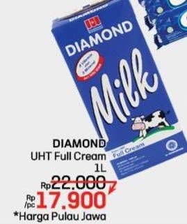 Promo Harga Diamond Milk UHT Full Cream 1000 ml - LotteMart