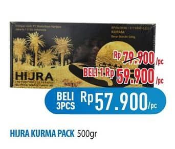 Promo Harga Hijra Kurma 500 gr - Hypermart