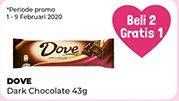 Promo Harga DOVE Chocolate Dark 43 gr - Alfamidi