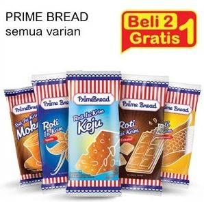 Promo Harga PRIME BREAD Roti Isi Krim All Variants per 2 pcs - Indomaret
