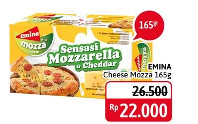 Promo Harga EMINA Cheddar Cheese Mozza 165 gr - Alfamidi