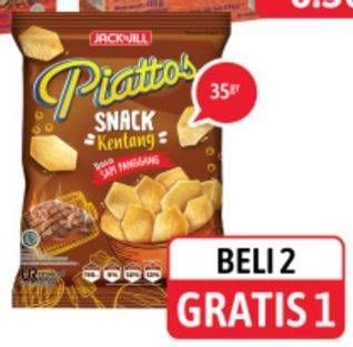 Promo Harga PIATTOS Snack Kentang per 2 pouch 35 gr - Alfamidi