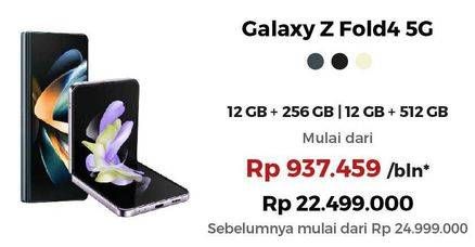 Promo Harga Samsung Galaxy Z Fold4 12GB + 256GB, 12 GB + 512GB  - Erafone