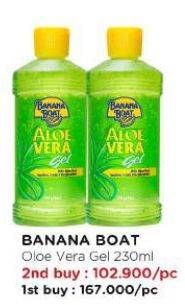 Promo Harga Banana Boat Aloe Vera Gel 230 ml - Watsons