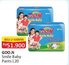 Promo Harga Goon Smile Baby Pants L20 per 2 pcs - Alfamart