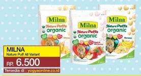 Promo Harga MILNA Nature Puffs Organic All Variants  - Yogya
