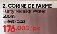 Promo Harga Corine De Farme Purity Micellar Water 500 ml - Guardian