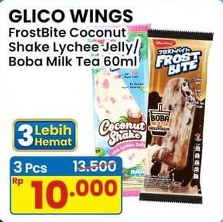 Promo Harga Glico Frostbite Coconut Shake, Boba Milk Tea 60 ml - Indomaret