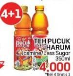 Promo Harga Teh Pucuk Harum Minuman Teh Less Sugar, Jasmine 350 ml - LotteMart