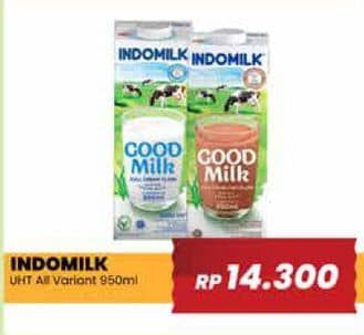 Promo Harga Indomilk Susu UHT All Variants 950 ml - Yogya