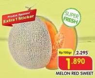 Promo Harga Melon Red Sweet per 100 gr - Superindo