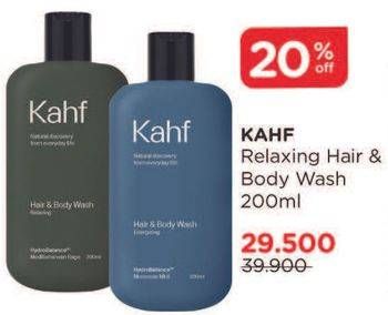 Promo Harga Kahf Hair & Body Wash Relaxing 200 ml - Watsons
