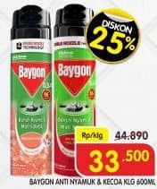 Promo Harga Baygon Insektisida Spray 600 ml - Superindo