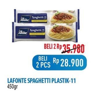Promo Harga La Fonte Spaghetti 11 450 gr - Hypermart