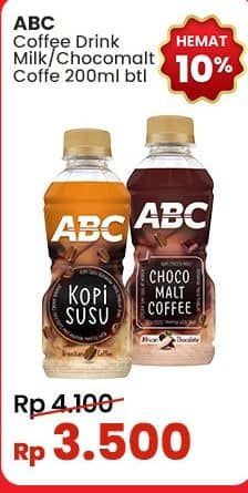 Promo Harga ABC Minuman Kopi Choco Malt Coffee, Milk Coffee 200 ml - Indomaret