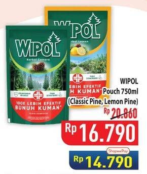 Promo Harga Wipol Karbol Wangi Lemon, Cemara 750 ml - Hypermart
