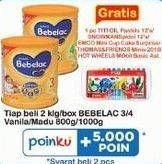 BEBELAC 3/4 Vanilla/ Madu 800/1000 g