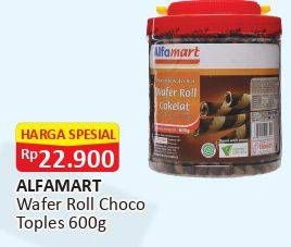 Promo Harga ALFAMART Wafer Roll Cokelat 600 gr - Alfamart