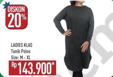 Promo Harga LADIES KLAS Tunik Polos M-XL  - Hypermart
