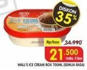 Promo Harga WALLS Ice Cream All Variants 700 ml - Superindo