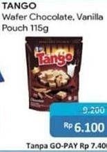Promo Harga TANGO Wafer Chocolate, Vanilla Milk 115 gr - Alfamidi