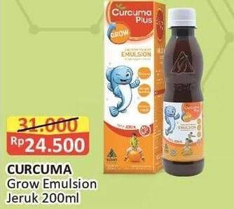 Promo Harga Curcuma Plus Emulsion Suplemen Makanan Jeruk 200 ml - Alfamart